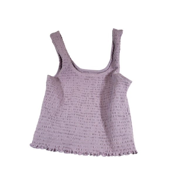 Hollister Tops - Hollister Smocked Cropped Tank Top Lavender Purple‎ Size Medium